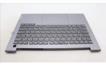 Lenovo 5CB1M48480 C-Cover with keyboard, Russian, Arctic Grey, Backlight, US
