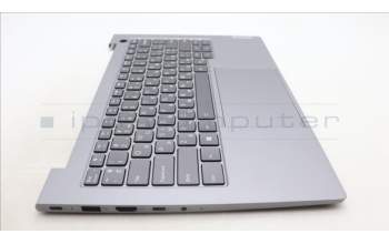 Lenovo 5CB1M48488 C-Cover with keyboard, Ukraine, Arctic Grey, Backlight, US