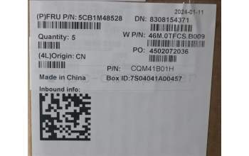 Lenovo 5CB1M48528 C-Cover with keyboard, French Arabic, Arctic Grey, Backlight, UK