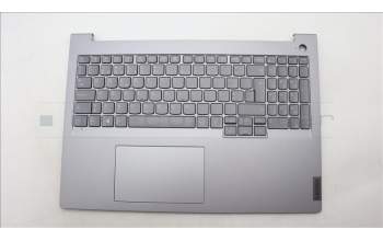 Lenovo 5CB1M48540 C-Cover with keyboard, Portuguese, Arctic Grey, Backlight, UK