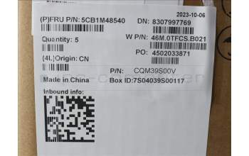 Lenovo 5CB1M48540 C-Cover with keyboard, Portuguese, Arctic Grey, Backlight, UK