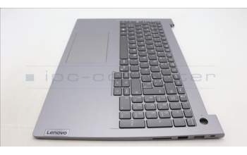 Lenovo 5CB1M48543 C-Cover with keyboard, Spanish, Arctic Grey, Backlight, UK