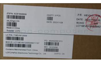 Lenovo 5CB1M48908 C-Cover with keyboard, Italian, Black, UK