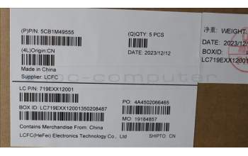 Lenovo 5CB1M49555 Tastatur inkl. Topcase ASM_ENG L 83EFSTGY WH