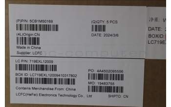 Lenovo 5CB1M50169 C-Cover with keyboard, Slovenian, Black, UK