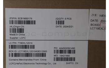 Lenovo 5CB1M50175 Tastatur inkl. Topcase ASM_UK L 82YYBKTEX