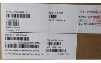 Lenovo 5CB1M64915 Tastatur inkl. Topcase ASM_USA ENG L83EF STGY