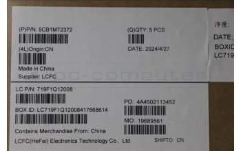 Lenovo 5CB1M72372 C-Cover with keyboard, Belgian, UK