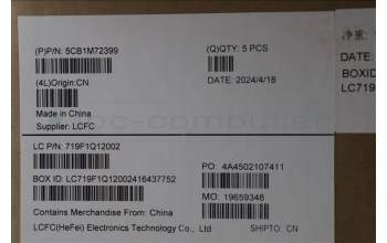 Lenovo 5CB1M72399 C-Cover with keyboard, Turkish, w/Screw, UK