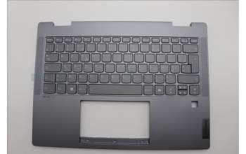 Lenovo 5CB1N61307 C-Cover with keyboard, French, Luna Grey, w/Storm Grey Keycaps, US