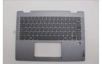 Lenovo 5CB1N61349 C-Cover with keyboard, US English Euro, Luna Grey, w/Grey Keycaps, US