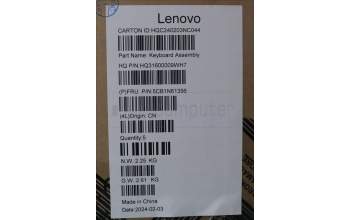 Lenovo 5CB1N61356 Tastatur inkl. Topcase ASM_USA ENGH83DRCBSTOGY