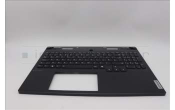Lenovo 5CB1N61433 C-Cover with keyboard, UK English, Eclipse Black, White Backlight, UK
