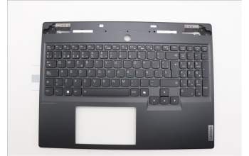 Lenovo 5CB1N61435 C-Cover with keyboard, Spanish, Eclipse Black, White Backlight, UK
