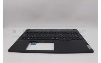 Lenovo 5CB1N61449 C-Cover with keyboard, Switzerland, Eclipse Black, White Backlight, UK