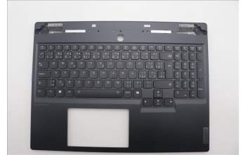 Lenovo 5CB1N61482 C-Cover with keyboard, Czech Slovakian, Eclipse Black, RGB Backlight, UK
