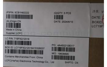 Lenovo 5CB1N62222 C-Cover with keyboard, Bulgarian, Luna Grey, w/puresight pro logo, UK