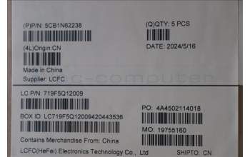 Lenovo 5CB1N62238 Tastatur inkl. Topcase ASM_NORDIC L 83DNLG PS