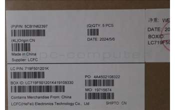 Lenovo 5CB1N62397 C-Cover with keyboard, US English Euro, Fingerprint, US