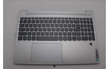 Lenovo 5CB1N65010 C-Cover with keyboard, Hebrew, Cloud Grey, Backlight, Fingerprint, US