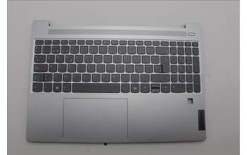 Lenovo 5CB1N65015 C-Cover with keyboard, Spanish, Cloud Grey, Backlight, Fingerprint, UK