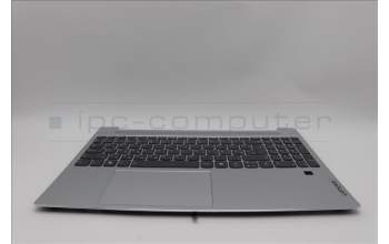 Lenovo 5CB1N78875 C-Cover with keyboard, Hungarian, Cloud Grey, Backlight, Fingerprint, UK