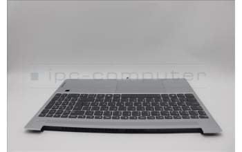 Lenovo 5CB1N78876 C-Cover with keyboard, Belgian, Cloud Grey, Backlight, Fingerprint, UK