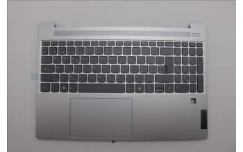 Lenovo 5CB1N78879 C-Cover with keyboard, Switzerland, Cloud Grey, Backlight, Fingerprint, UK