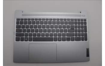 Lenovo 5CB1N78887 C-Cover with keyboard, US English Euro, Cloud Grey, Backlight, Non-Fingerprint, US