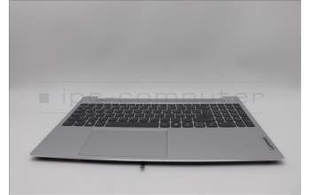 Lenovo 5CB1N78902 C-Cover with keyboard, Nordic, Cloud Grey, Backlight, Non-Fingerprint, UK