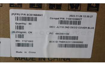Lenovo 5CB1N84641 COVER 2nd Deco cover C 83DG BLUE