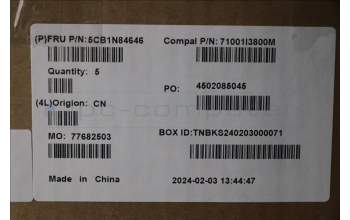 Lenovo 5CB1N84646 C-Cover with keyboard, English, Luna Grey, Backlight, US