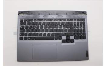 Lenovo 5CB1N84659 C-Cover with keyboard, Portuguese, Luna Grey, Backlight, UK
