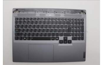 Lenovo 5CB1N84667 C-Cover with keyboard, Belgian, Luna Grey, Backlight, UK