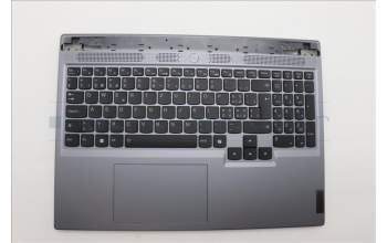 Lenovo 5CB1N84670 C-Cover with keyboard, Switzerland, Luna Grey, Backlight, UK