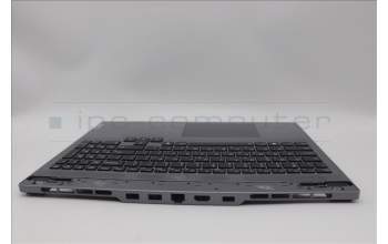 Lenovo 5CB1N84678 C-Cover with keyboard, Greek, Luna Grey, RGB Backlight, US