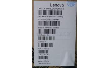 Lenovo 5CB1N90803 C-Cover with keyboard,Switzerland,Luna Grey,w/puresight pro logo