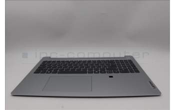 Lenovo 5CB1N90981 C-Cover with keyboard, Portuguese, Cloud Grey, Backlight, Fingerprint, UK