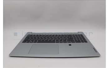 Lenovo 5CB1N90984 C-Cover with keyboard, Nordic, Cloud Grey, Backlight, Fingerprint, UK