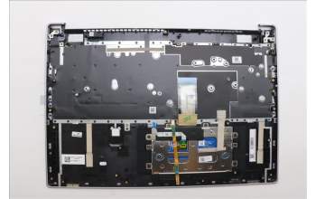 Lenovo 5CB1N90992 C-Cover with keyboard, Switzerland, Cloud Grey, Backlight, Fingerprint, UK