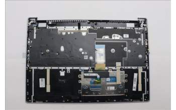 Lenovo 5CB1N92832 C-Cover with keyboard, Belgian, Cloud Grey, Non-Backlight, Fingerprint, UK