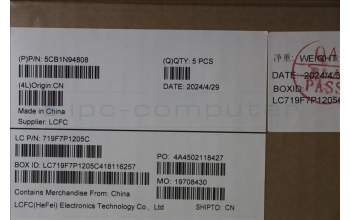 Lenovo 5CB1N94808 C-Cover with keyboard, Switzerland, Arctic Grey, Backlight, UK