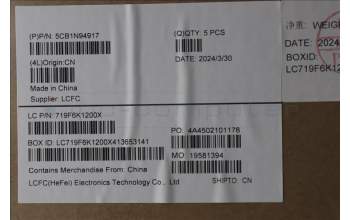 Lenovo 5CB1N94917 Tastatur inkl. Topcase ASM_EURO ENG L83D5AG DIS