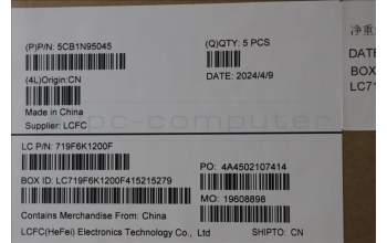 Lenovo 5CB1N95045 C-Cover with keyboard, Hungarian, Arctic Grey, UK