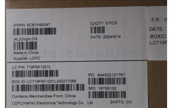 Lenovo 5CB1N95047 C-Cover with keyboard, Italian, Arctic Grey, UK