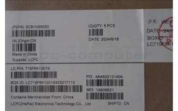 Lenovo 5CB1N95050 C-Cover with keyboard, Portuguese, Arctic Grey, UK