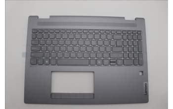 Lenovo 5CB1N95088 C-Cover with keyboard, US English Euro, Luna Grey, Fingerprint, US