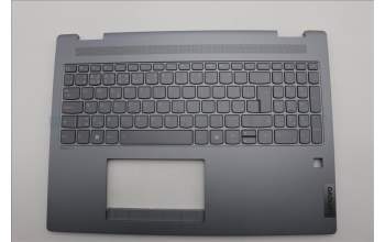 Lenovo 5CB1N95089 C-Cover with keyboard, Czech Slovakian, Luna Grey, Fingerprint, UK
