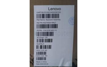 Lenovo 5CB1N95119 C-Cover with keyboard, US English Euro, Cosmic Blue, Fingerprint, US