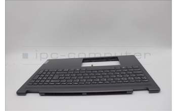 Lenovo 5CB1N95186 C-Cover with keyboard, Belgian, Storm Grey, Non-FingerPrint, UK